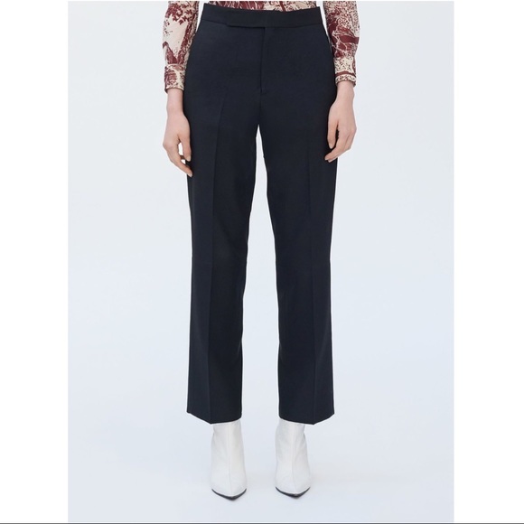 Celine Pants - Celine High Waisted Wool Tuxedo Pants